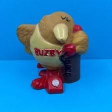 Vintage Buzby Bird BT Telecom Mascot Toy Figure Combex Squeaky Vinyl 1970s 1976