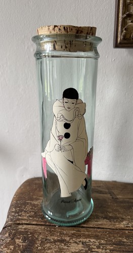 Vintage 80s glass canister - vintage,