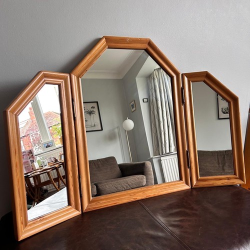 Wood tri fold tabletop - wood, tri-fold