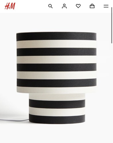 Large fabric table lamp - h&m,