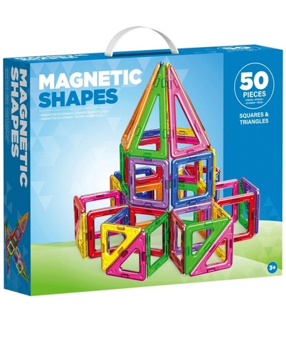 Piece magnetic shapes - 50-piece,