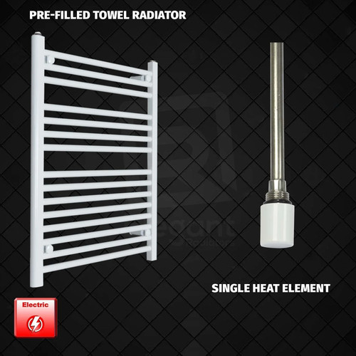 White electric heated towel - white,