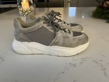 Schuh Platform Trainers. Grey Leather. Mens Size 11 UK. With Box