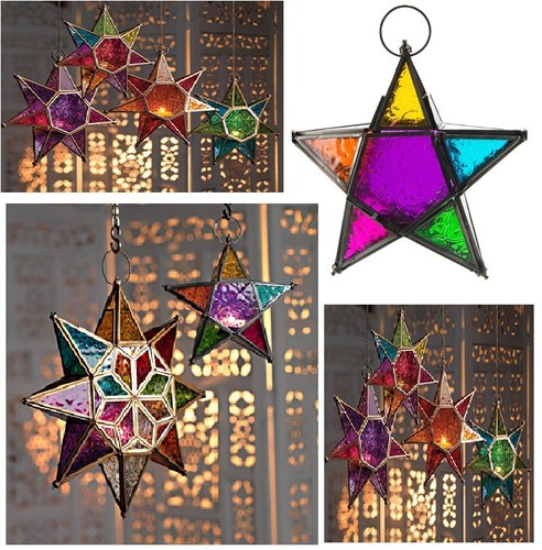 Moroccan style star hanging - star,