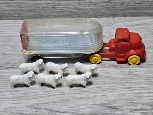 1940s 1950s plastic toy banner - 1940s,