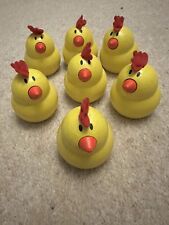 Gorgeous Chunky wooden yellow chick cake toppers / Easter decorations / gift