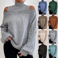 Women Chunky Knitted High Neck