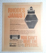 Original 1979 Print Ad Rhodes