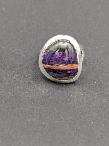 Unusual sugilite ring set - unusual,
