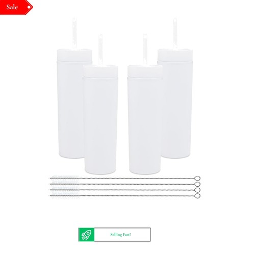 Pack white acrylic skinny - white,