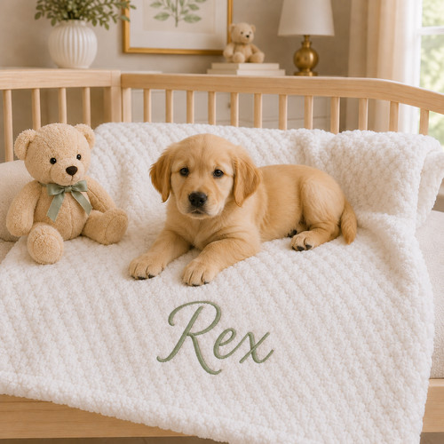 Personalised dog blanket - dog,