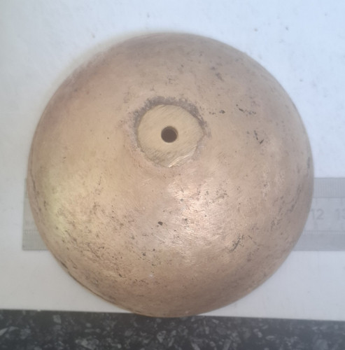 Cast brass clock - cast,