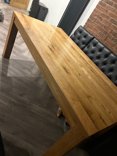 Large chunky solid oak - , dining