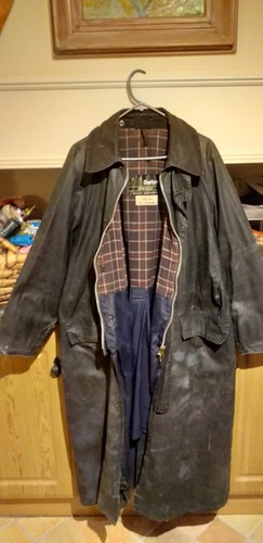 Barbour burghley wax coat - burghley,