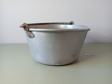 Vintage Aluminium Jam Pan 15 Pint Large Catering Cooking Pot #270