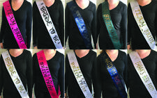 Hen Night party Sashes / Personalised  Birthday Sash Luxury Satin Ribbon