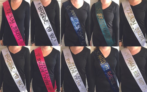 Hen night party sashes - hen,