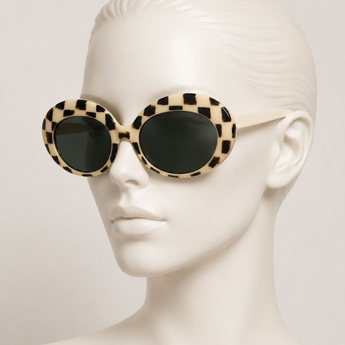 Vintage italy mod checkerboard - vintage,