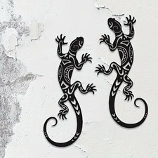 Gecko silhouettes wrought iron - silhouettes,