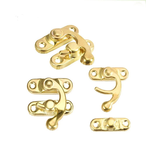 Gold plated box latch hasp - plated,