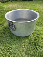 Vintage Branded Huge  Aluminum  cooking pot Casserole Pot Heavy Duty 120 Litres
