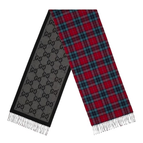 Gucci monogram tartan wool - gucci, gg