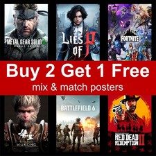 Game Posters PC Xbox Playstation A5 A4 A3 A2 A1