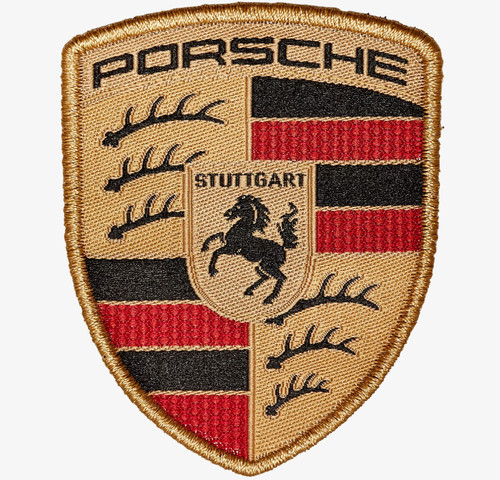 Porsche crest sew - porsche, sew-on