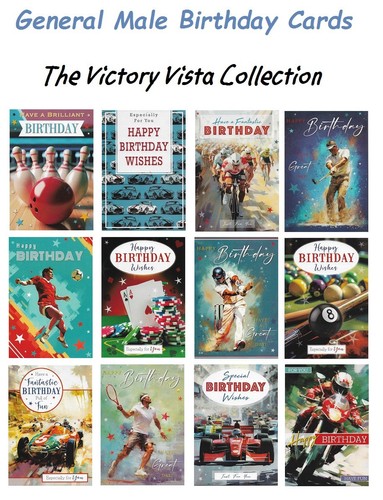 General male birthday cards - male,