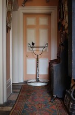 19th Century English Regency Toleware & Brass Parrot Bird Stand Curio Taxidermy