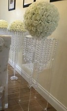 1 X Large Ivory Flower Ball Pomander Kissing Ball 16” Can Be Used As 2 Half Dome