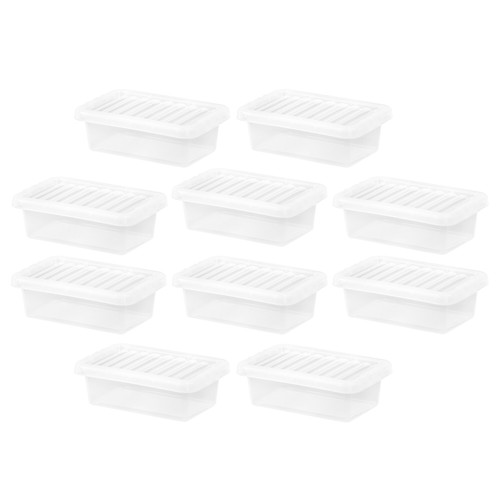 Litre clear plastic - 10,