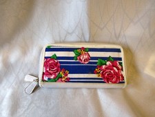 VINTAGE ROSE DECOR LADIES PURSE WALLET CASE Di BORSE - GOOD BIG SIZE