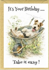 Wire fox terrier dog birthday - fox,