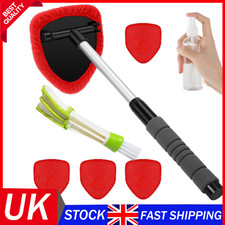 Windshield Cleaning Tool Kit Car Window Glass Wiper Cleaner Brush set Extendable