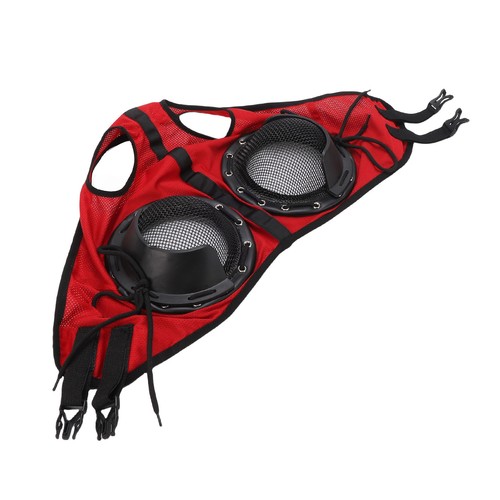 Pair horse goggles red - 1,
