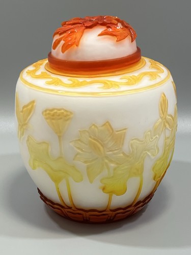 Vtg chinese carved overlay - carved,