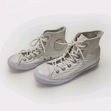 Converse Chuck Taylor Craft Leather Hi White Unisex Cream Size 5.5 Uk 