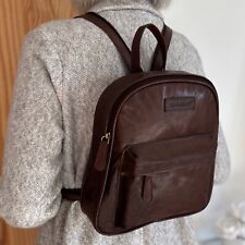 Rowallan Women's Brown Leather Backpack