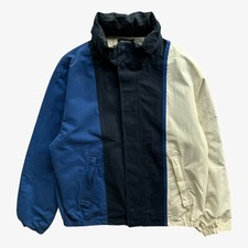 Vintage 90s Men's Nautica Reversible Striped Sailing Jacket, Windbreaker Retro