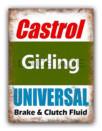 Vintage style castrol girling - castrol,