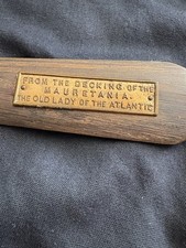  RMS Mauretania Letter Opener