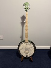 ORTEGA Falcon Series Banjo - Transparent Green (Condition: New/ Used)