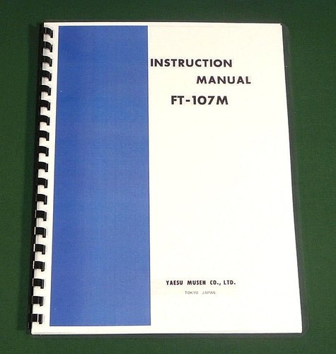 Yaesu 107m instruction - yaesu, ft-107m