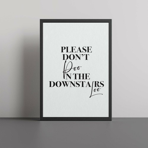 Please don poo the - please, don't