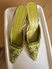 Lime Green Silk, Beaded