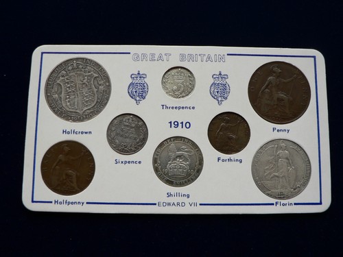 1910 edward vii coin set - -, 8