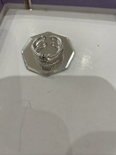 925 Silver Anxiety Women's Rings Fidget Ring Spinner Stress Relief Band