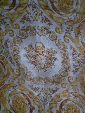 Versace long rectangular scarf baroque skull Halloween
