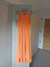 Karen Millen Orange Dress - Size 10 - Used